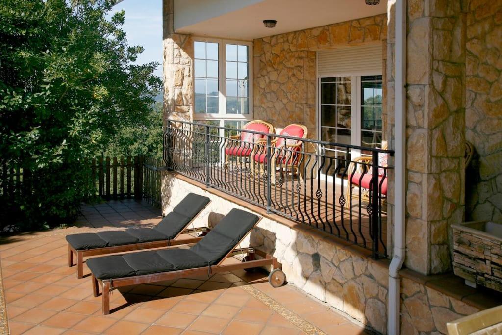 Chalet Con Magnificas Vistas Al Mar Perlora Exterior foto